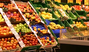 Obst im Supermarkt